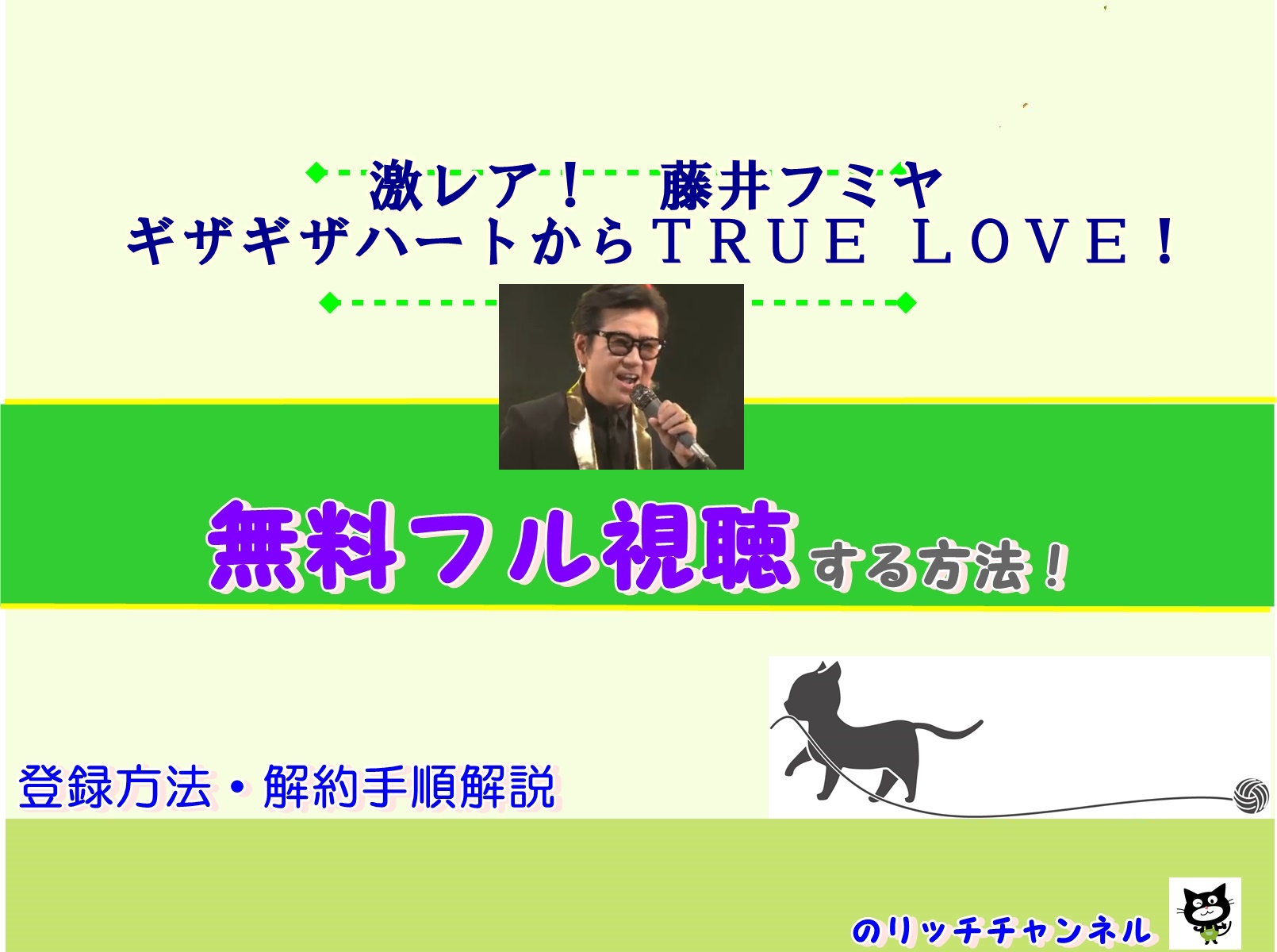 激レア 藤井フミヤ ギザギザハートからtrue Love 見逃し動画を無料 視聴する方法 のりっちチャンネル